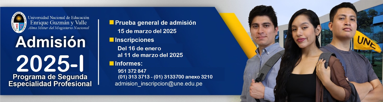 Admisión 2025 - I Segunda Especialidad