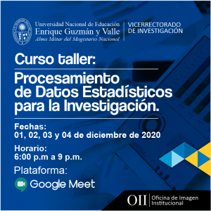 Curso taller: Procesamiento de Datos Estadísticos para la Investigación.