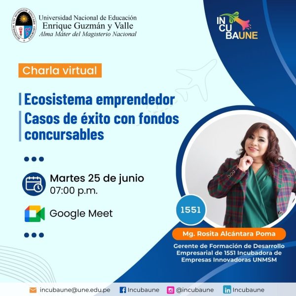 Charla: Ecosistema Emprendedor y Casos de Éxito con Fondos Concursables