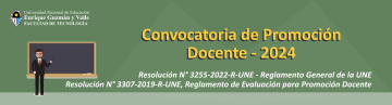 Convocatoria de promoción docente 2024